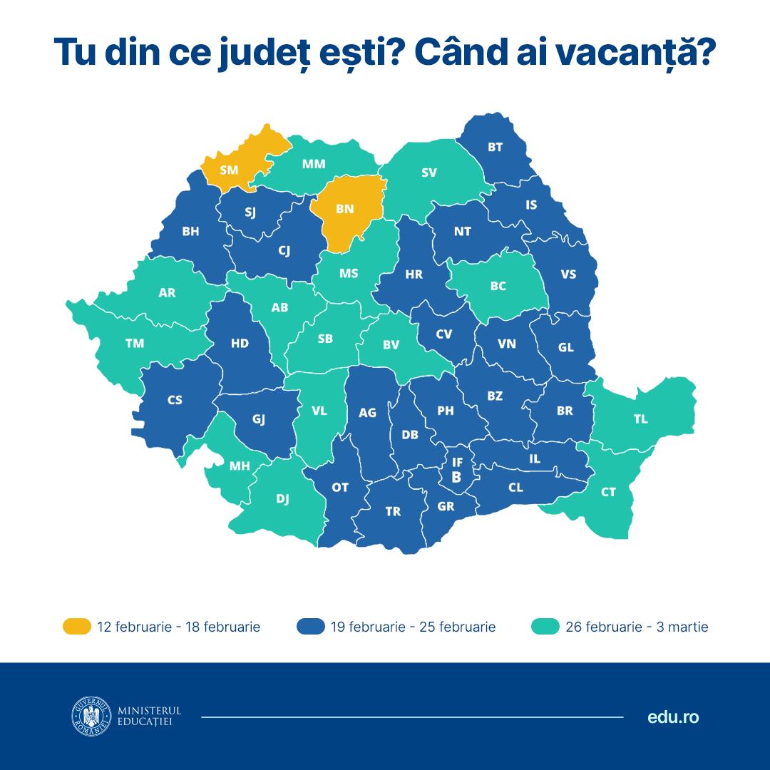 Vacanța din februarie 2024